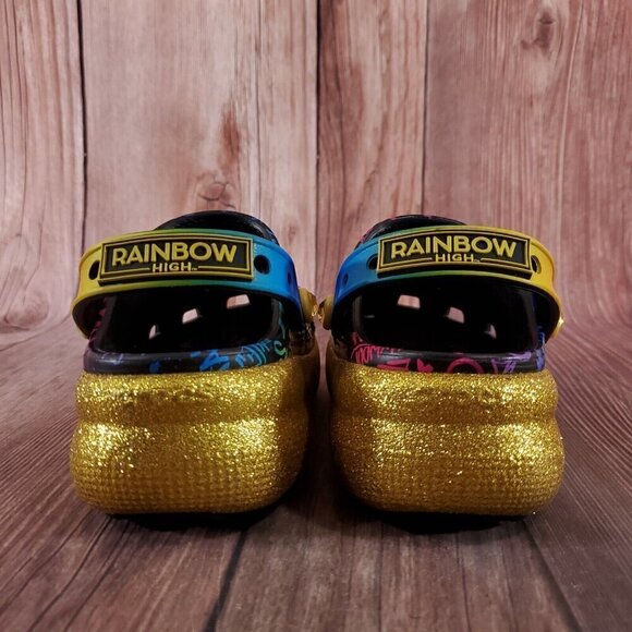 Crocs Rainbow High Cutie Crush Kids Size 12C Multicolor Walking Clogs Sandals - Picture 11 of 13